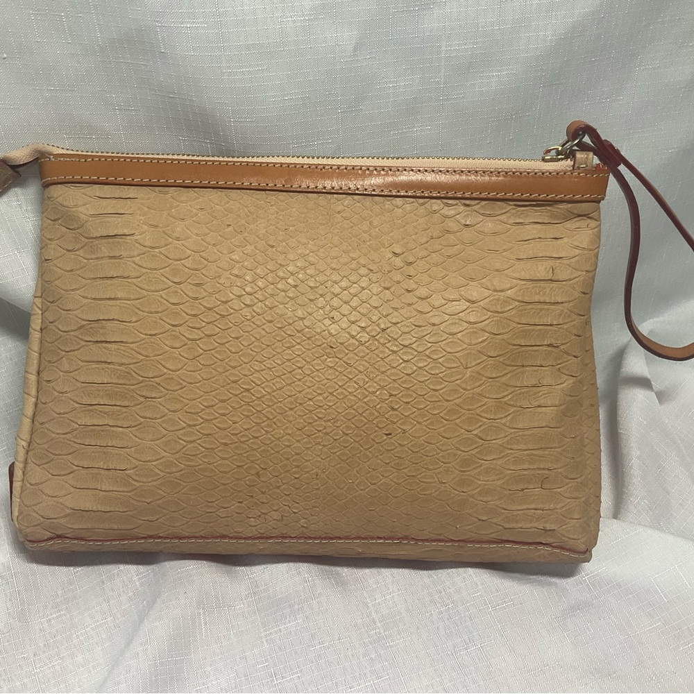 Cavalcanti Vintage Italian Snakeskin Wristlet Clutch